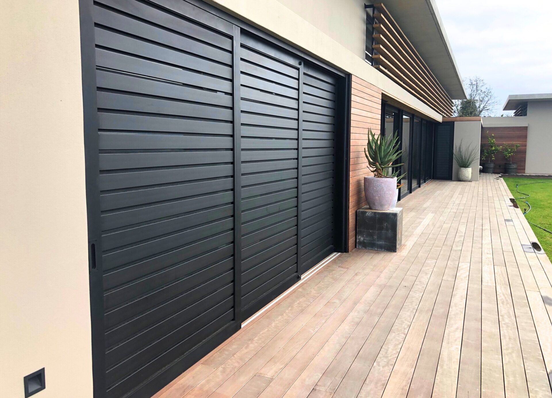 slatted doors
